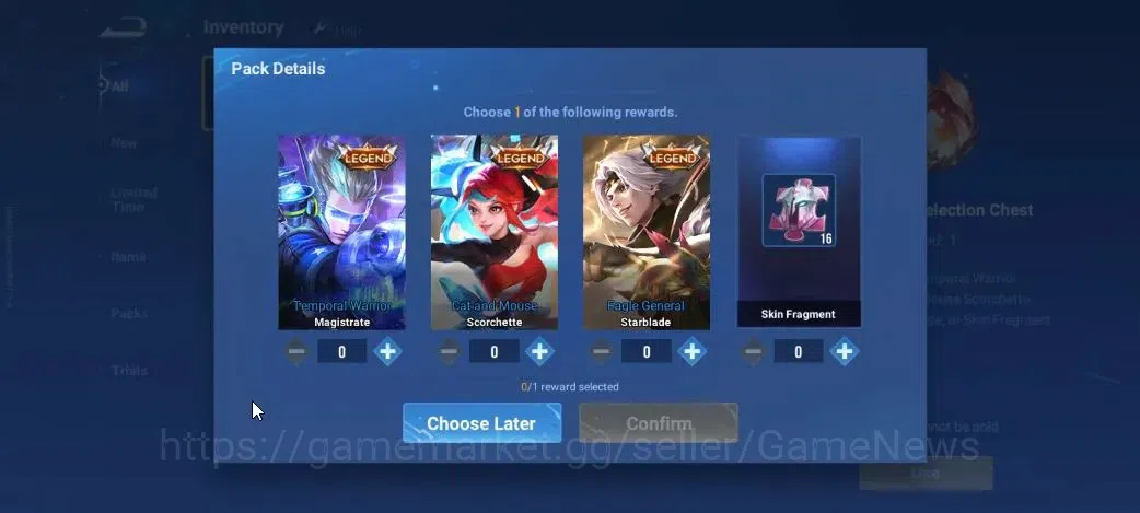 Honor of Kings Accounts Hero 7|Starter with Legend Skin Selection Chest(Di image 4