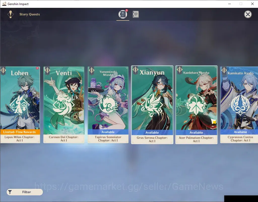 Genshin Impact Accounts ASIA|AR 48|4 Limited + 1 (*5Wep)|Linnea+Sign,Yelan image 16
