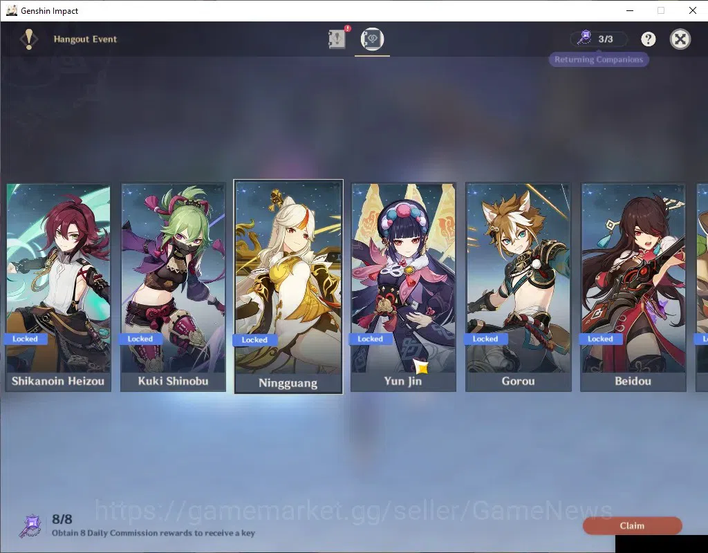Genshin Impact Accounts ASIA|AR 48|4 Limited + 1 (*5Wep)|Linnea+Sign,Yelan image 19