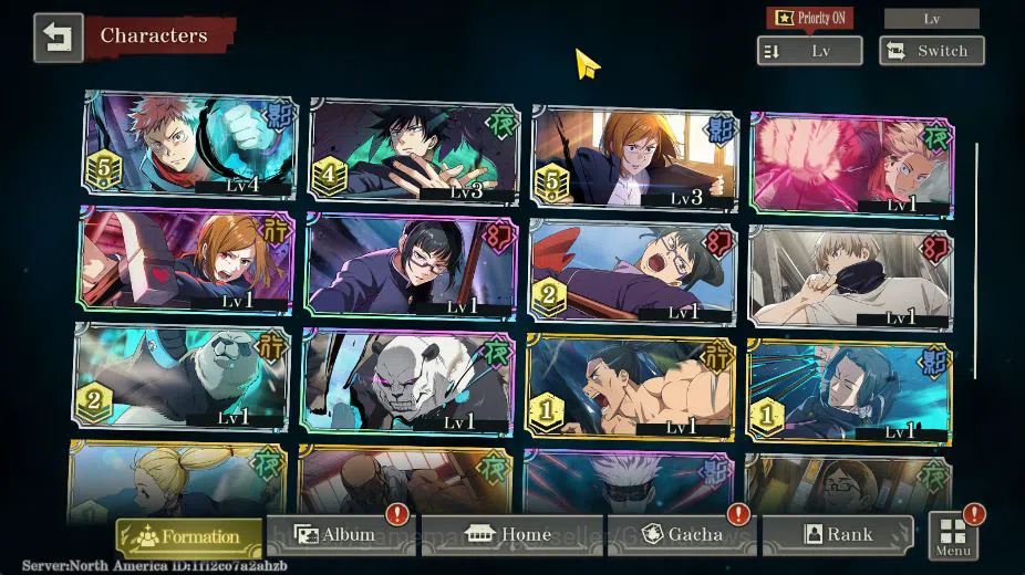 Jujutsu Kaisen: Phantom Parade Accounts NA | Starter 5 SSR Yuji, Nobara, Maki, Panda, Gojo image 7