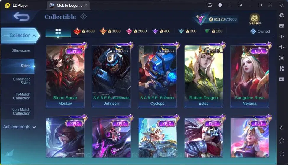 Mobile Legends: Bang Bang Accounts Global |Hero 132|Skin 307|Renowned|KOF Karina|CC N image 10