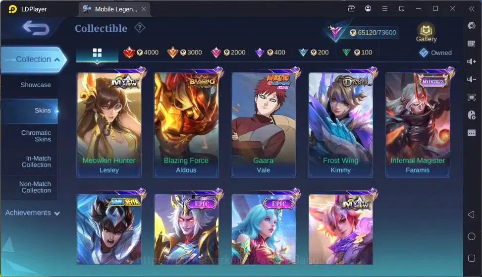 Mobile Legends: Bang Bang Accounts Global |Hero 132|Skin 307|Renowned|KOF Karina|CC N image 12