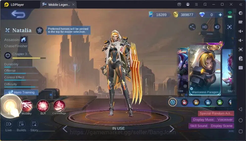 Mobile Legends: Bang Bang Accounts Global |Hero 132|Skin 307|Renowned|KOF Karina|CC N image 19