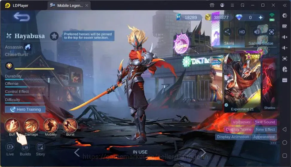 Mobile Legends: Bang Bang Accounts Global |Hero 132|Skin 307|Renowned|KOF Karina|CC N image 20