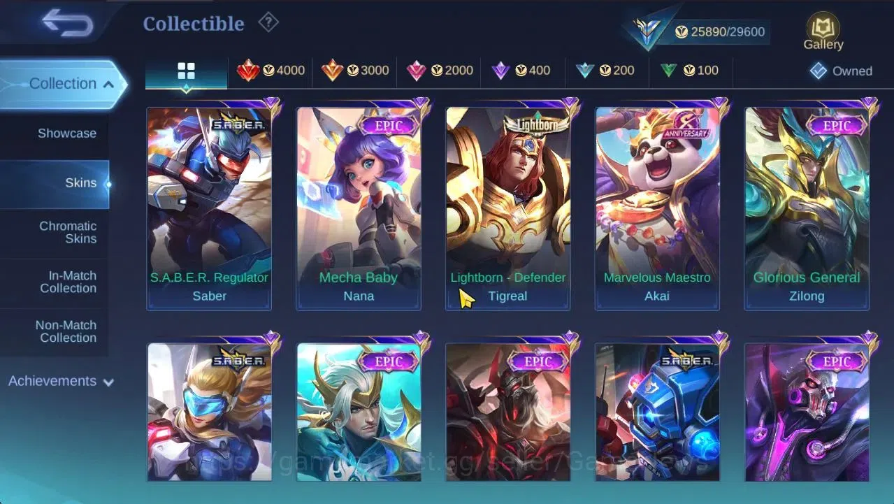 Mobile Legends: Bang Bang Accounts Hero 96|Skin 128|High Honor 32|CC Natalia,LB[Harit image 15