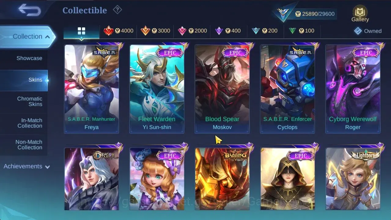 Mobile Legends: Bang Bang Accounts Hero 96|Skin 128|High Honor 32|CC Natalia,LB[Harit image 16