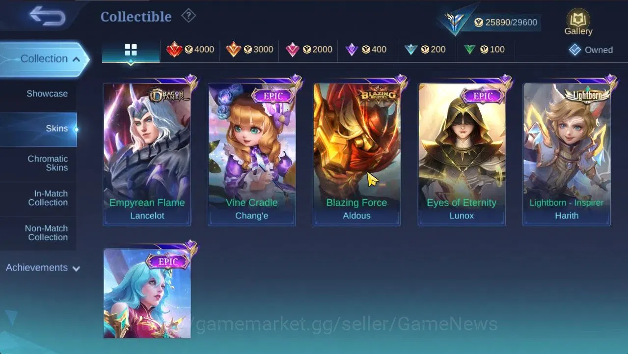 Mobile Legends: Bang Bang Accounts Hero 96|Skin 128|High Honor 32|CC Natalia,LB[Harit image 17