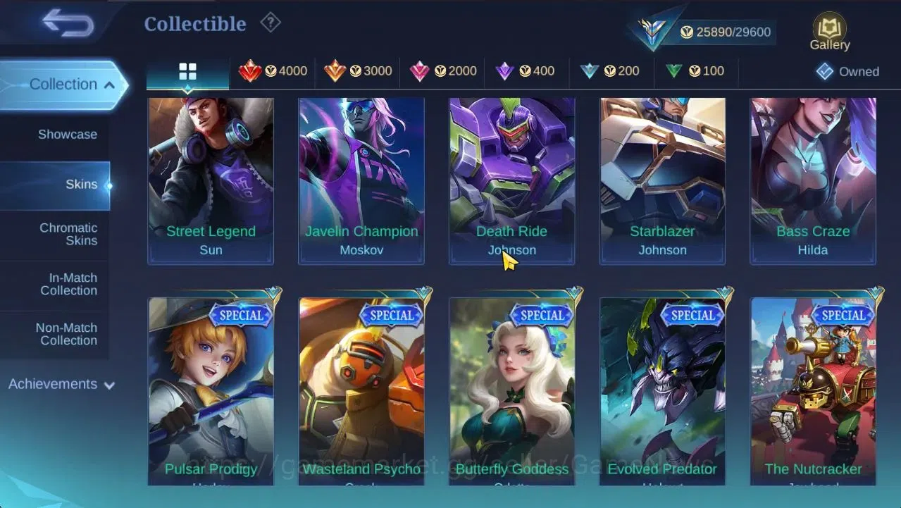 Mobile Legends: Bang Bang Accounts Hero 96|Skin 128|High Honor 32|CC Natalia,LB[Harit image 20