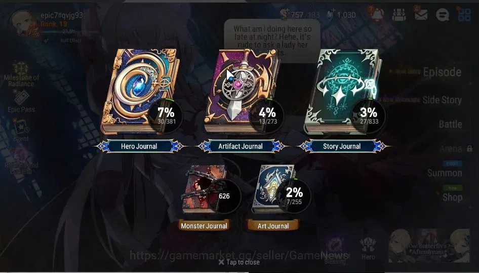 Epic Seven Accounts GLOBAL Unverif|New Era|2 ML(Rhiana&Luciel,Harsetti image 3