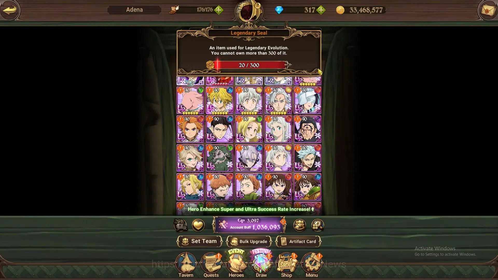 The Seven Deadly Sins: Grand Cross Accounts GLOBAL|1M CC|20 LS,317 Dm|2 LR+5 UR|Burnhild,Eliza image 2