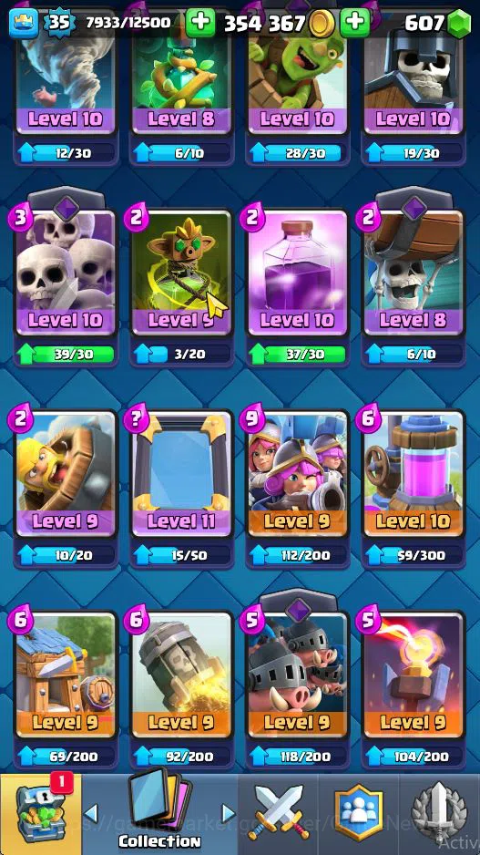 Clash Royale Accounts Lv 37|Trophy 7279|KTL 12|Limited Skin|Card 121| 2 image 11