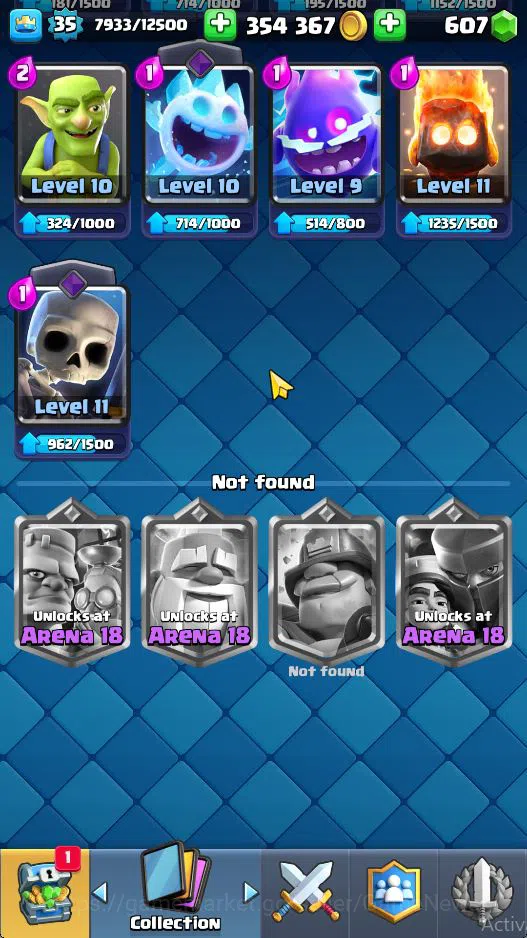 Clash Royale Accounts Lv 37|Trophy 7279|KTL 12|Limited Skin|Card 121| 2 image 15