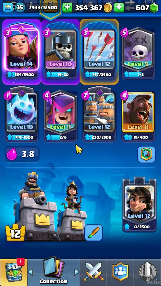 Clash Royale Accounts Lv 37|Trophy 7279|KTL 12|Limited Skin|Card 121| 2 image 3