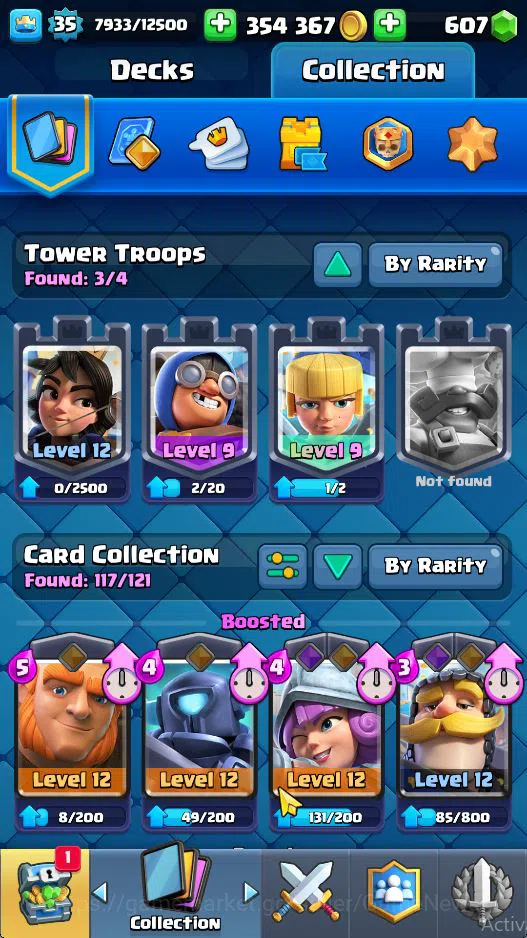 Clash Royale Accounts Lv 37|Trophy 7279|KTL 12|Limited Skin|Card 121| 2 image 7