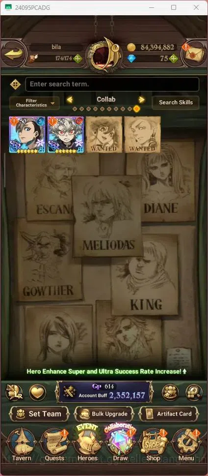 The Seven Deadly Sins: Grand Cross Accounts Global |2.35M CC|50 LS|LR Mesis 6/6|UR Menor 1/6,K image 5