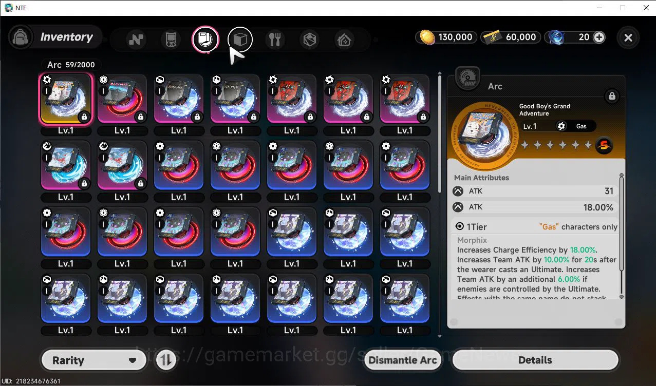 Neverness to Everness Accounts GLOBAL EU |HL 3| 1 SSR Limited Nanally |1 S Arc|4  image 6