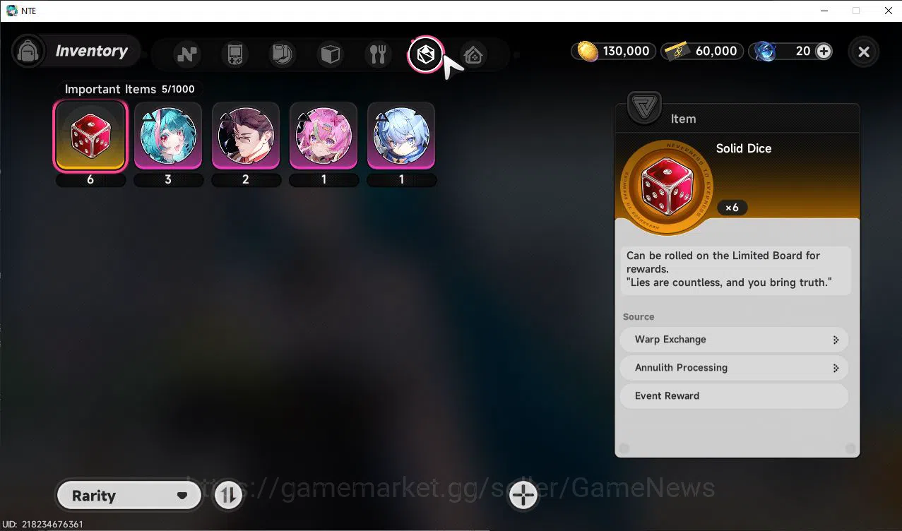 Neverness to Everness Accounts GLOBAL EU |HL 3| 1 SSR Limited Nanally |1 S Arc|4  image 7