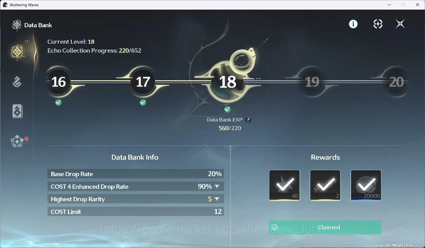 Wuthering Waves Accounts SEA|UL 38|Rank 4|3 Char Limited [Zani RC1 + Sign], image 14