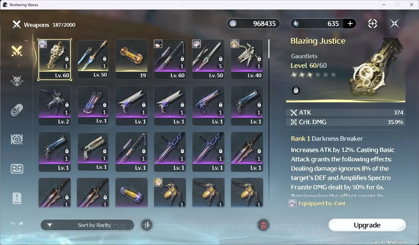Wuthering Waves Accounts SEA|UL 38|Rank 4|3 Char Limited [Zani RC1 + Sign], image 7