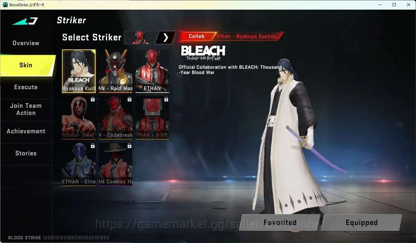 Blood Strike Accounts ASIA | BLEACH Byakuya Striker|4 BLEACH Lucky Chest image 2