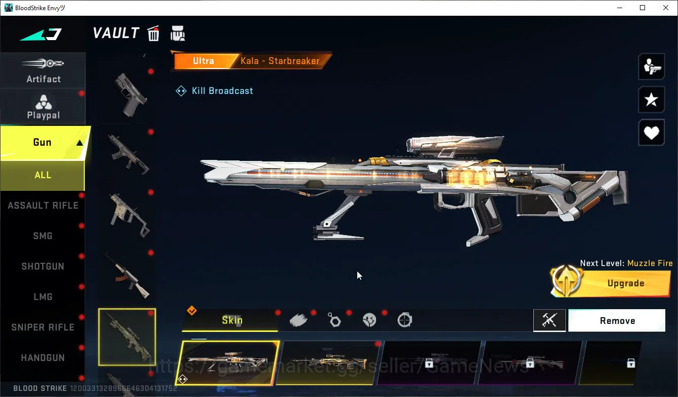 Blood Strike Accounts Mid-Tier ASIA|Collab AOT RAN-Mikasa,M700-Thunder,M4A1,KAG6,FAL,Aniv FAL-Draco+ 3 MELE 17