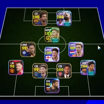 eFootball Accounts Legends & Iconic Players Android|Power 3060|Show Time Mohamed Salah,Jules Kounde,Lionel Messi,Lamine