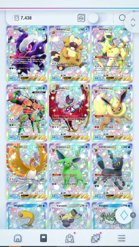 Pokémon TCG Pocket Accounts EN 7K+ Card|124EX|2 Crown (Klefki,Aegislash) 26Shi image 2