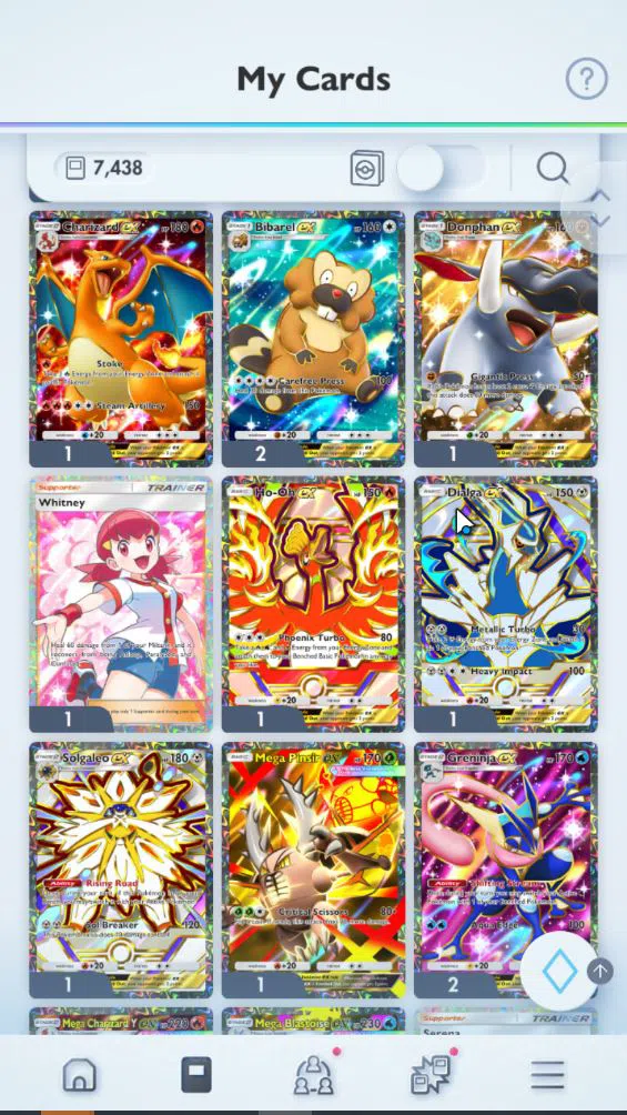 Pokémon TCG Pocket Accounts EN 7K+ Card|124EX|2 Crown (Klefki,Aegislash) 26Shi image 6