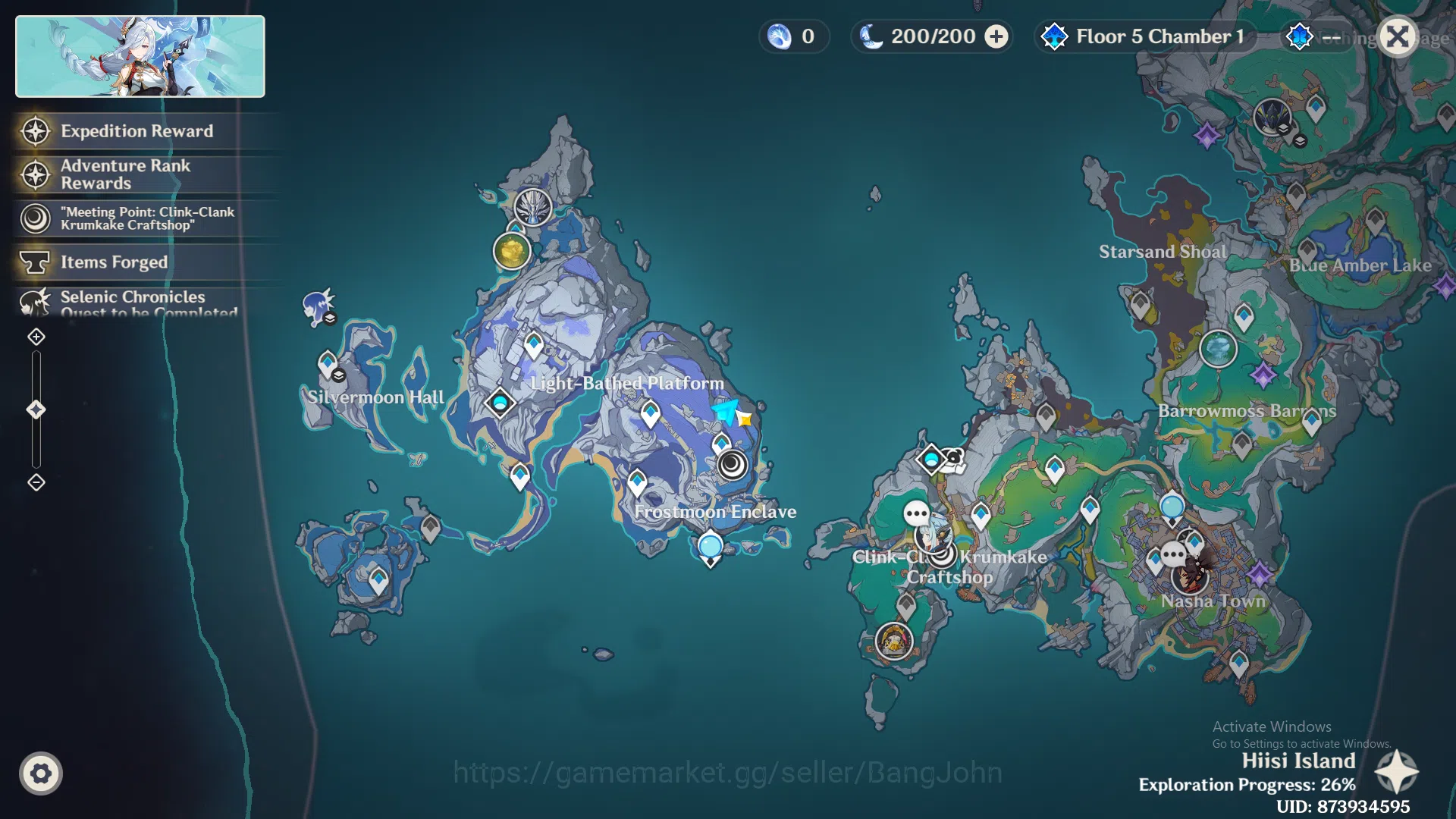 Genshin Impact Accounts ASIA | AR 38 columbinna, nahida, xingqiu, more det image 13