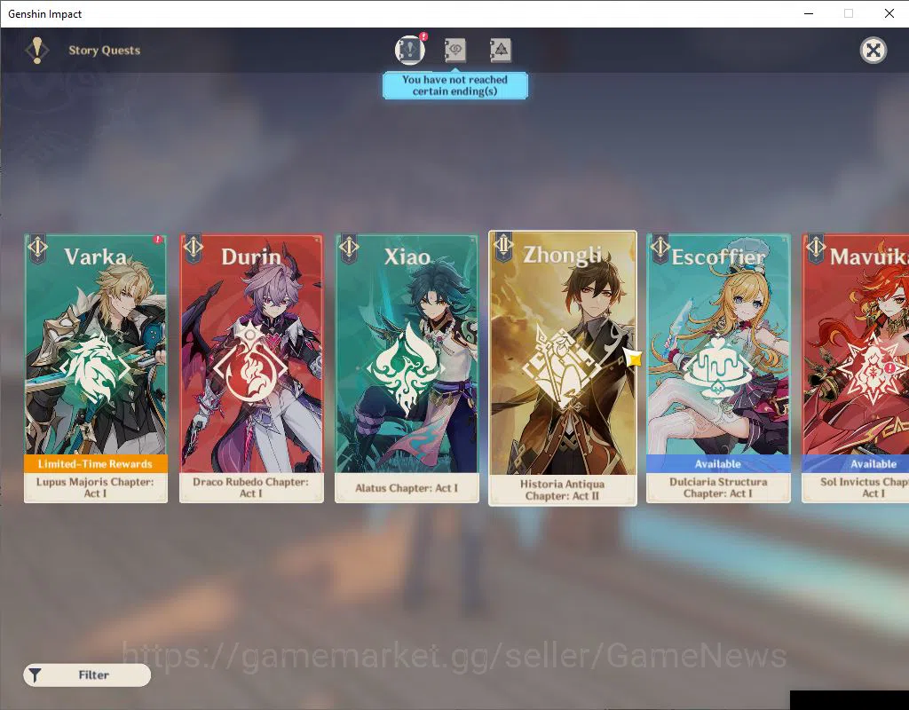 Genshin Impact Accounts Asia|AR 56|5 Limited +5(*5Weapon)|(Neuvillate,Wrio image 13