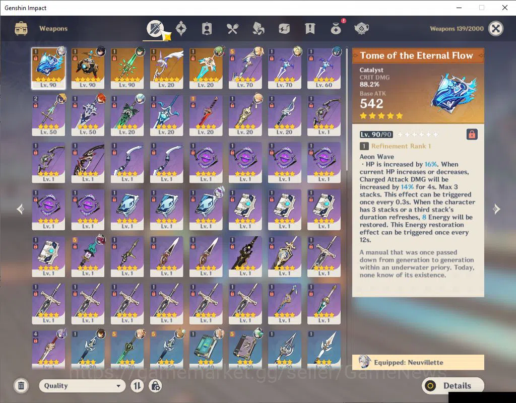 Genshin Impact Accounts Asia|AR 56|5 Limited +5(*5Weapon)|(Neuvillate,Wrio image 6