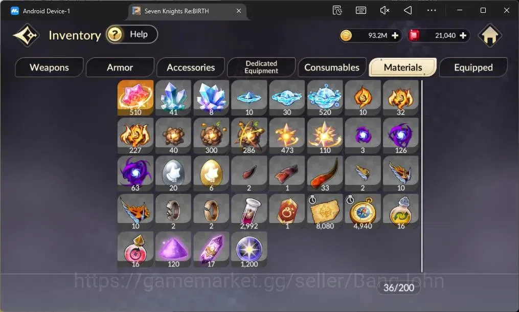 Seven Knights Re:Birth Accounts Global|4 EX7(Melia TC2,Juri TC 1,Fai,Gelidus)|37 T image 11