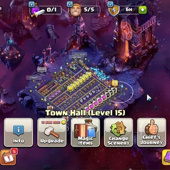 Clash of Clans Accounts High-End LV 110|TH 15-BH 8|HH 8|Limited Skin|BK 48,AQ 53,GW 31,MP 40,RC 23|785 Gems|Protect OFF|Take