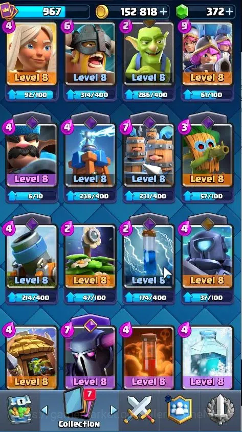 Clash Royale Accounts KTL 12|Trophy 6766|Limited Skin|Card 105|1 Hero 9  image 19