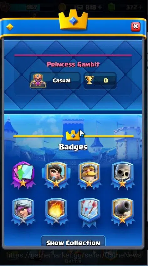 Clash Royale Accounts KTL 12|Trophy 6766|Limited Skin|Card 105|1 Hero 9  image 4