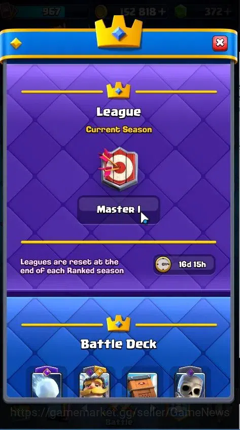 Clash Royale Accounts KTL 12|Trophy 6766|Limited Skin|Card 105|1 Hero 9  image 5