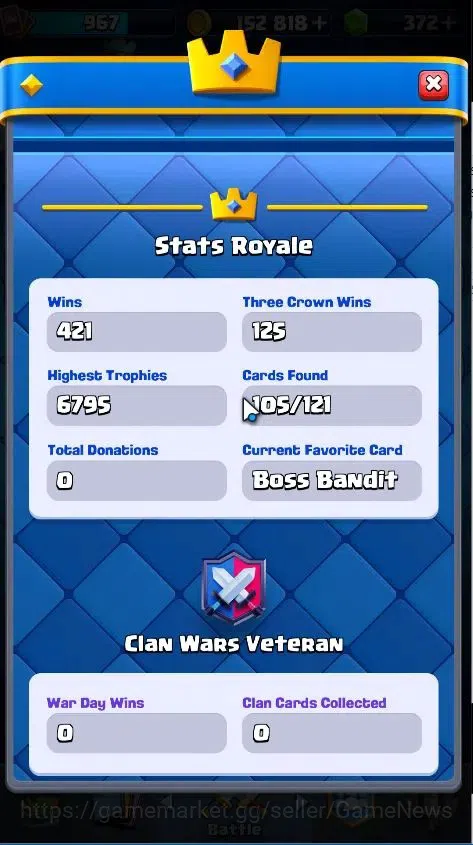 Clash Royale Accounts KTL 12|Trophy 6766|Limited Skin|Card 105|1 Hero 9  image 7