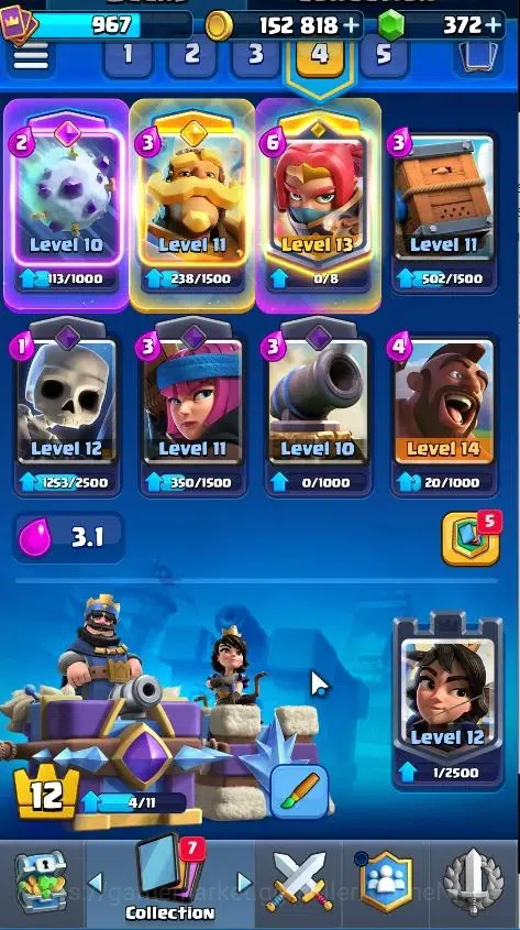 Clash Royale Accounts KTL 12|Trophy 6766|Limited Skin|Card 105|1 Hero 9  image 8