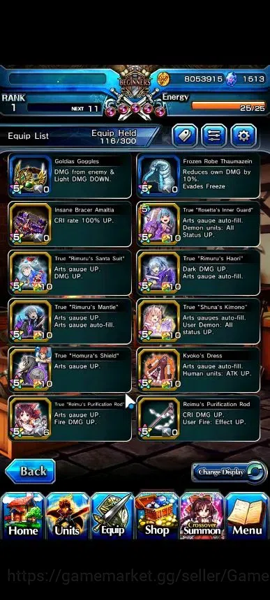 Grand Summoners Accounts Global|Rank 1|1519 cc|5 Ascend+1 TW|DL Rimuru+TW,S image 10