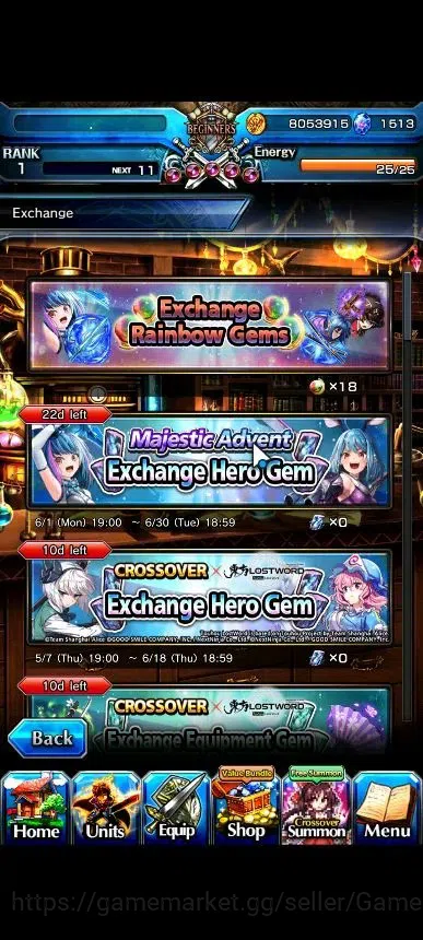 Grand Summoners Accounts Global|Rank 1|1519 cc|5 Ascend+1 TW|DL Rimuru+TW,S image 7