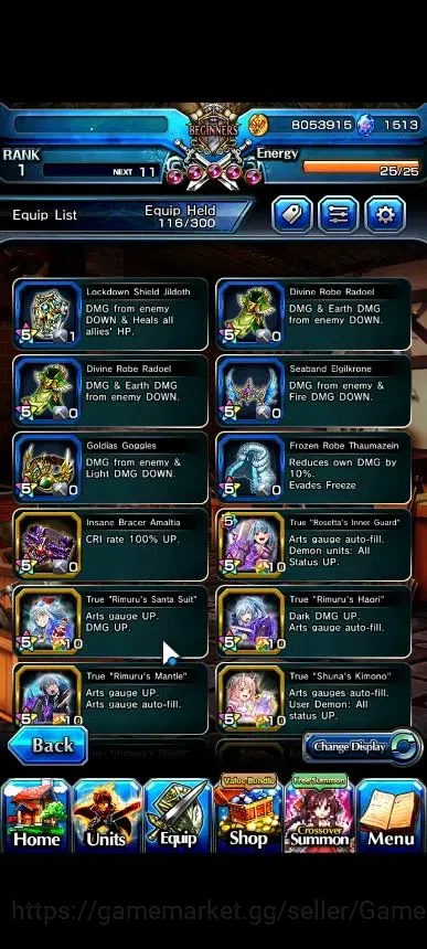Grand Summoners Accounts Global|Rank 1|1519 cc|5 Ascend+1 TW|DL Rimuru+TW,S image 9