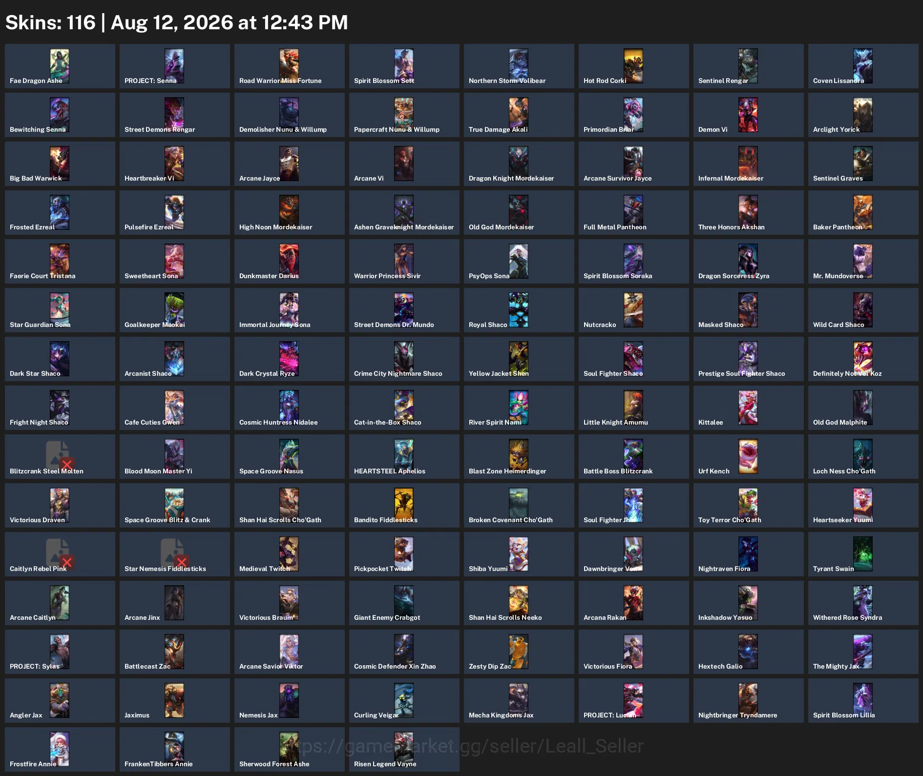 League of Legends Accounts LoL Level 271 | BRONZE I | 116 Skins | 172 Champions | 88 ME | 14 RP | EUW 1