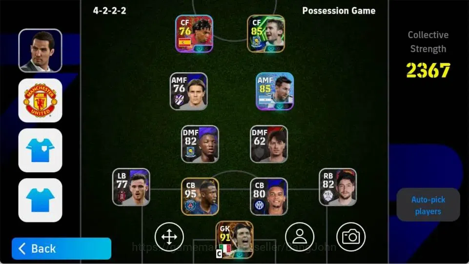 eFootball Accounts Mobile|PW 2367|Gianliugi Buffon BigT,Andrly Shevch image 1