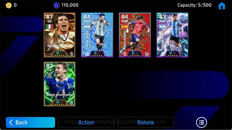 eFootball Accounts Mobile|PW 2367|Gianliugi Buffon BigT,Andrly Shevch image 3