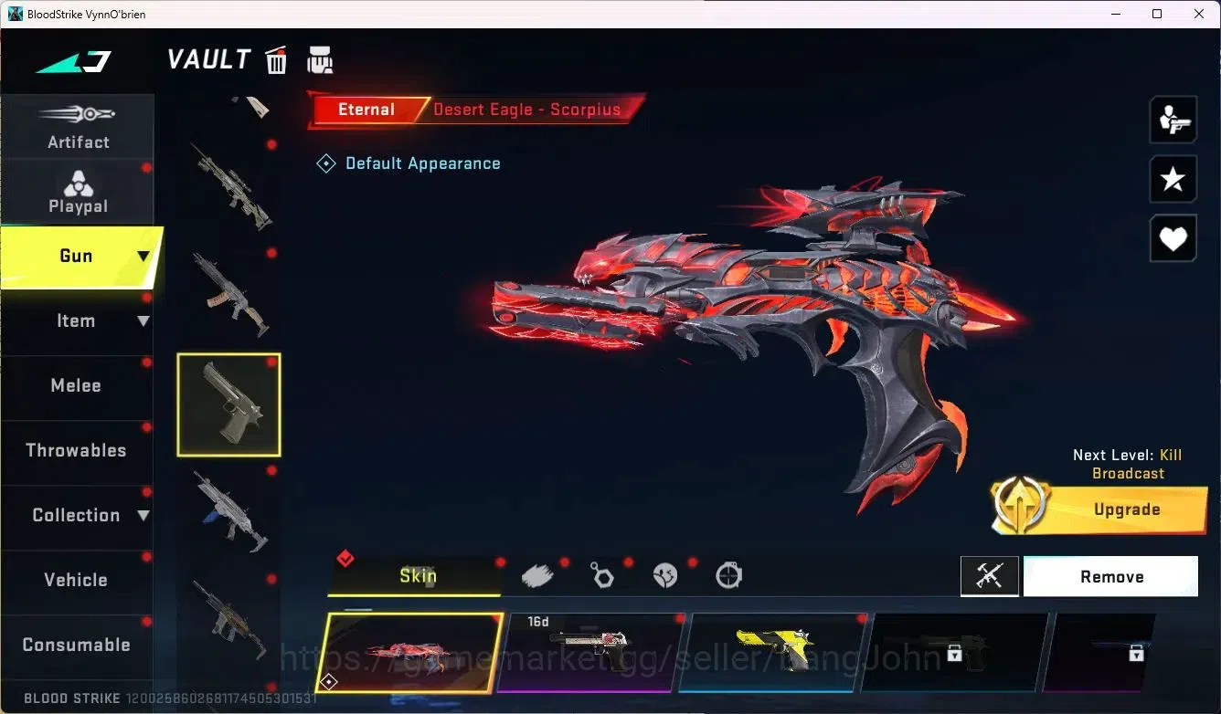 Blood Strike Accounts ASIA | 1 ETERNAL: Desert Eagle-Scorpius | 2 7DS |  image 5