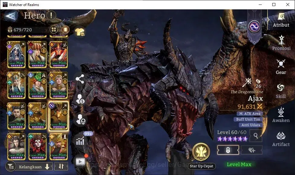 Watcher of Realms Accounts GLOBAL 60x|Lv 100|12M PWR|15 Lord[IngridA4,Oren,Pr image 18