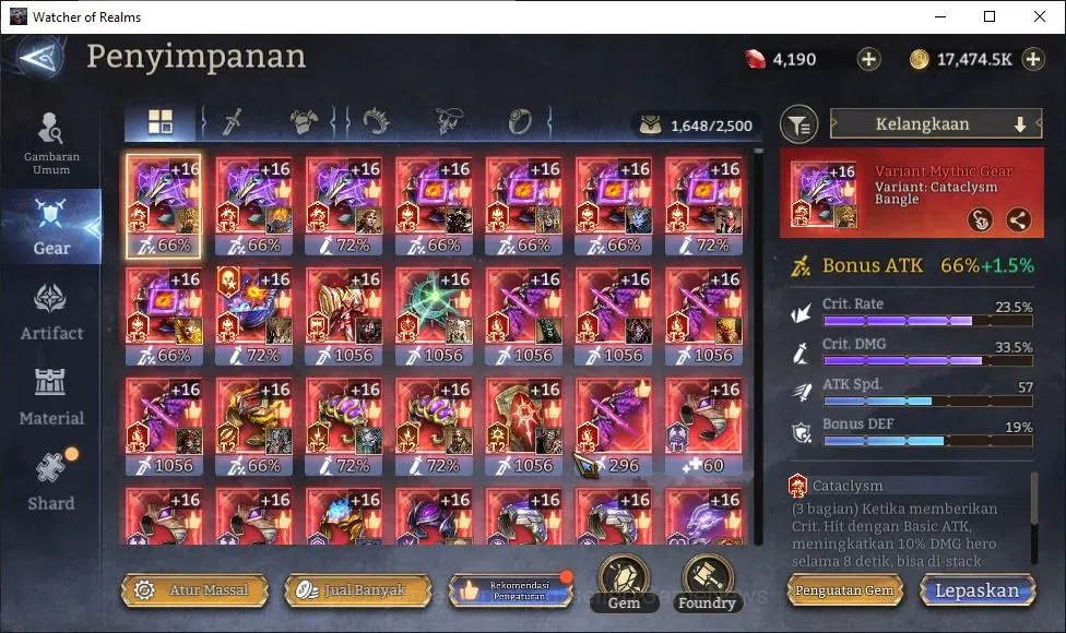 Watcher of Realms Accounts GLOBAL 60x|Lv 100|12M PWR|15 Lord[IngridA4,Oren,Pr image 20