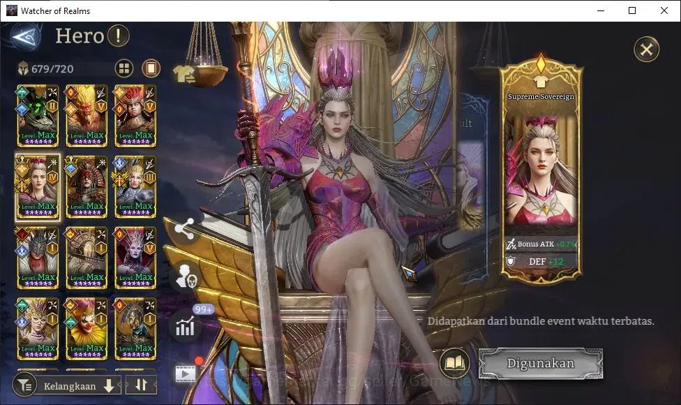 Watcher of Realms Accounts GLOBAL 60x|Lv 100|12M PWR|15 Lord[IngridA4,Oren,Pr image 8