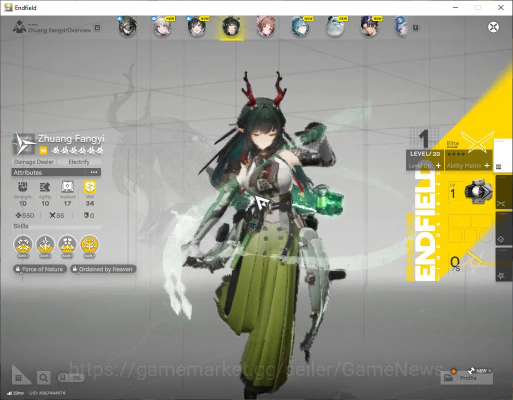 Arknights: Endfield Accounts ASIA|Lv2|Fresh Starter|SSR2(1Limit)+1(*6WP)|Zhuang image 10