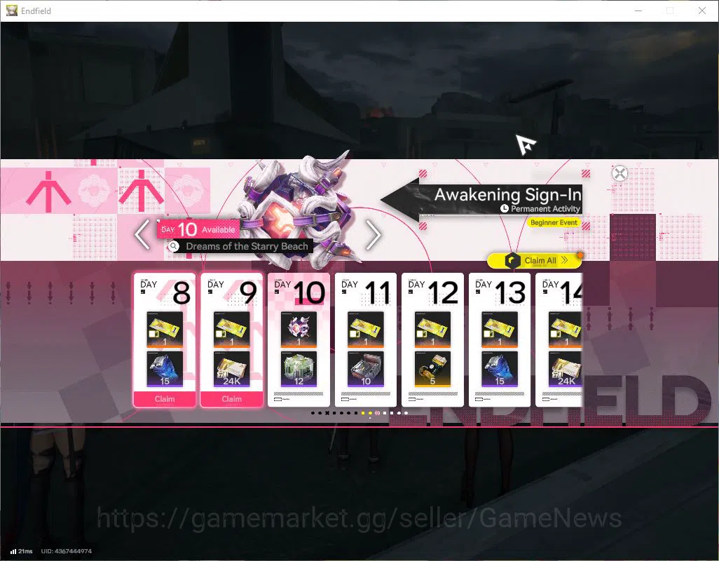 Arknights: Endfield Accounts ASIA|Lv2|Fresh Starter|SSR2(1Limit)+1(*6WP)|Zhuang image 13